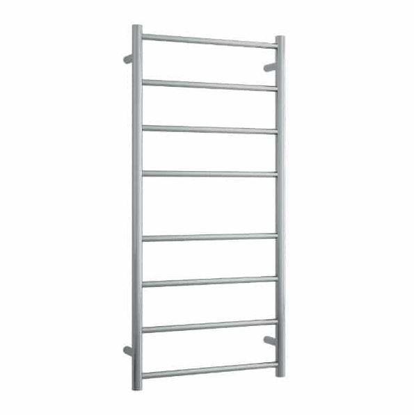 530 x 1120 Brushed Stainless Steel Heated Towel Rail