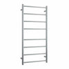 530mm Brushed Stainless Steel Heated Towel Rail - Bayside Bathroom