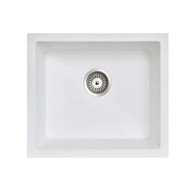 White 533 Single Bowl Granite Sink