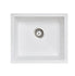 White 533 Single Bowl Granite Sink - Bayside Bathroom