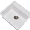 White 560 Single Bowl Granite Sink - Bayside Bathroom