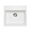White 560 Single Bowl Granite Sink - Bayside Bathroom