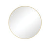 Round 600mm Brushed Gold Framed Mirror