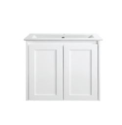 Quinn 600mm Matte White Wall Hung Vanity