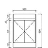 Coco Narrow 600mm-900mm Floorstanding Vanity