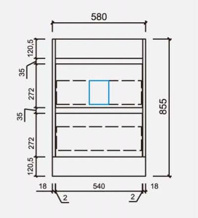 Vienna White Floorstanding Vanity 600-1800mm