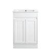 Quinn 600mm Matte White Floorstanding vanity