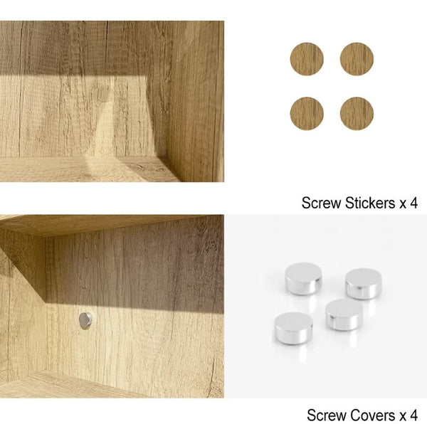Noah Natural Oak 600mm Shaving Cabinet