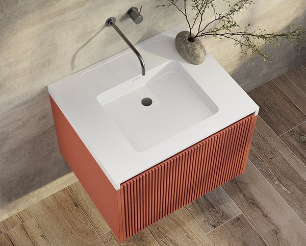 Rimini Potter’s Clay 600mm Wall Hung Vanity