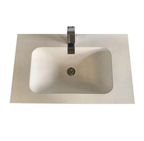 Quartz Solid Surface Moulded Top - Bayside Bathroom