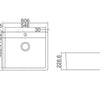 Impact 606 Single Bowl With Tap Hole