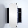 Bella 600 Matte Black Shaving Cabinet