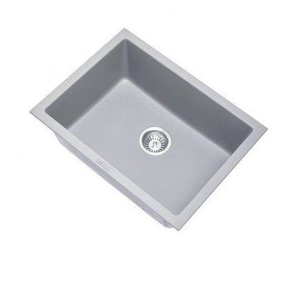 Concrete Grey 610 Single Bowl Granite Sink - Bayside Bathroom