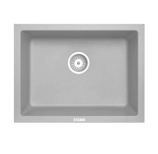 Concrete Grey 610 Single Bowl Granite Sink
