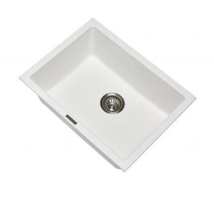 White 610 Single Bowl Granite Sink - Bayside Bathroom