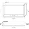 660mm x 360mm Shower Niche - Bayside Bathroom
