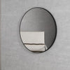 Round 700mm Matte Black Framed Mirror