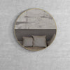 Round 700mm Brushed Gold Framed Mirror