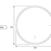 Round 700 LED Mirror