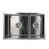 Select 710 Handmade Round Corners Double Bowls Sink