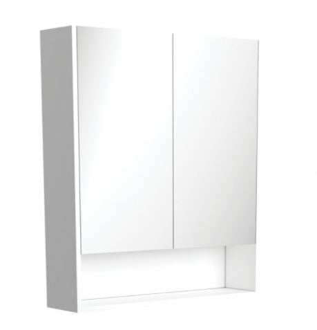 White Undershelf Mirror Cabinet 750mm-120mm