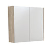 Scandi Oak Mirror Cabinet 750 - 1200mm - Bayside Bathroom