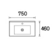 Silver Black Undermount Basin Stone Top