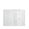 Quinn 750mm Matte White Wall Hung Vanity