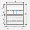 Vienna White Floorstanding Vanity 600-1800mm