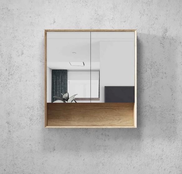 Noah Natural Oak 750mm Shaving Cabinet