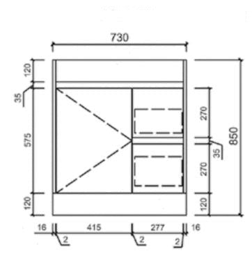 Coco Narrow 600mm-900mm Floorstanding Vanity