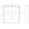 Finley 750mm Shaving Cabinet