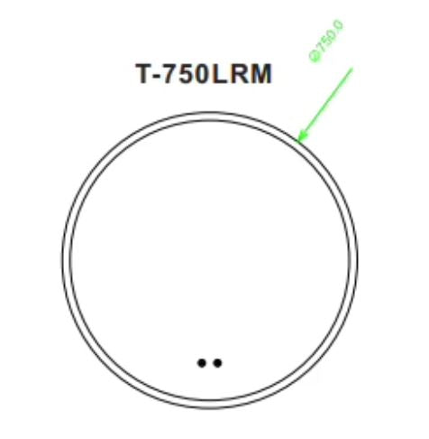 Round 750 LED Mirror