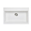 White 780 Single Bowl Granite Sink - Bayside Bathroom