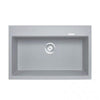 Concrete Grey 800 Double Bowl Granite Sink - Bayside Bathroom