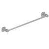 Legra Brushed Nickel Single Towel Rail - 800mm - Bayside Bathroom