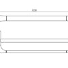 Synergii 80cm Double Towel Rail