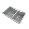 Concrete Grey 800 Double Bowl Granite Sink - Bayside Bathroom