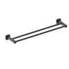 Legra Matte Black Double Towel Rail - 800mm - Bayside Bathroom