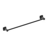Legra Matte Black Single Towel Rail - 800mm - Bayside Bathroom