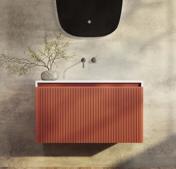 Rimini Potter’s Clay 800mm Wall Hung Vanity