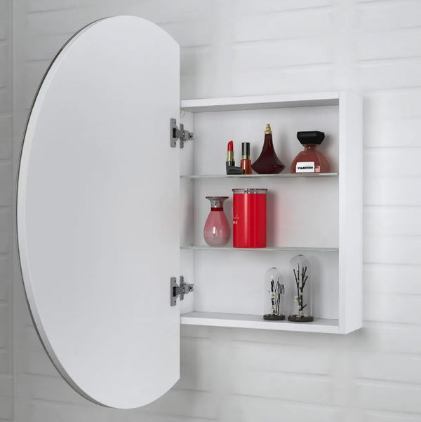 Casper 800mm Round LED Mirror Cabinet