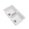 White 824 Double Bowl Granite Sink - Bayside Bathroom