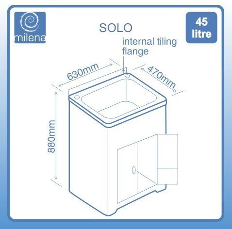 Solo 45L trough
