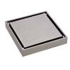 Brushed Nickel 88mm Tile insert 2-in-1 Floor Waste