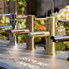 Meir round basin mixer - Tiger Bronze