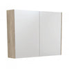 Scandi Oak Mirror Cabinet 750 - 1200mm - Bayside Bathroom