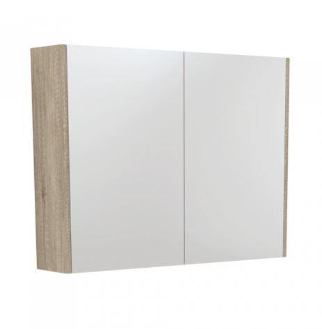 Scandi Oak Mirror Cabinet 750 - 1200mm - Bayside Bathroom