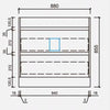 Vienna White Floorstanding Vanity 600-1800mm