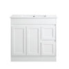 Quinn 900mm Matte White Floorstanding Vanity